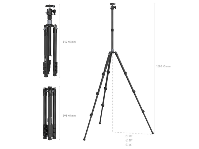 SmallRig 4059 AP-20 Carbon Fiber Tripod - Türkiye’de Amerika Fiyatları ...